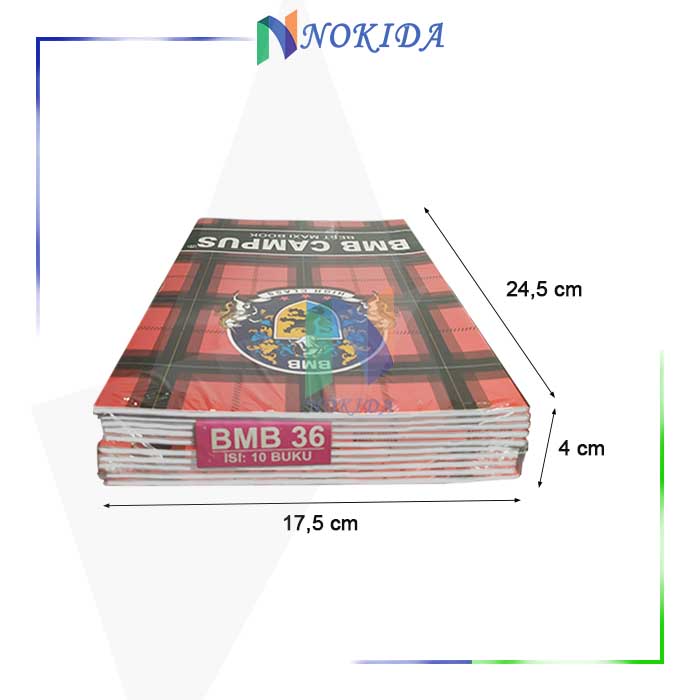 Jual Nokida Buku Tulis Campus BMB B5 [36/50 Lembar/1 Pak] / Buku Campus ...