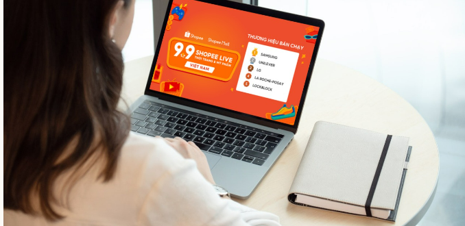 Lượng sản phẩm bán qua livestream Shopee 9/9 tăng mạnh
