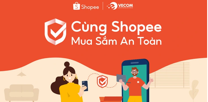 Shopee và VECOM hợp tác triển khai chương trình ‘Cùng Shopee mua sắm an toàn’