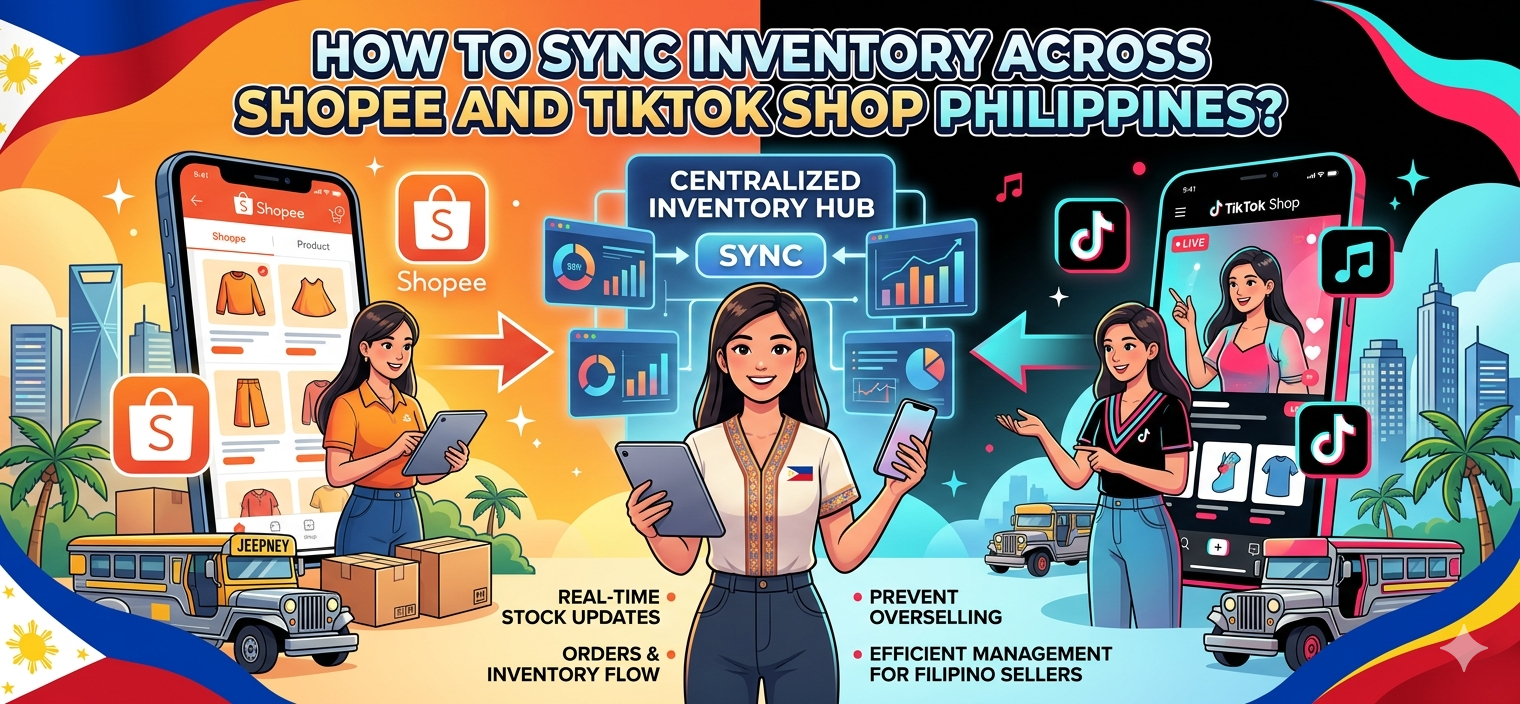 How to sync inventory across Shopee and TikTok Shop Philippines?