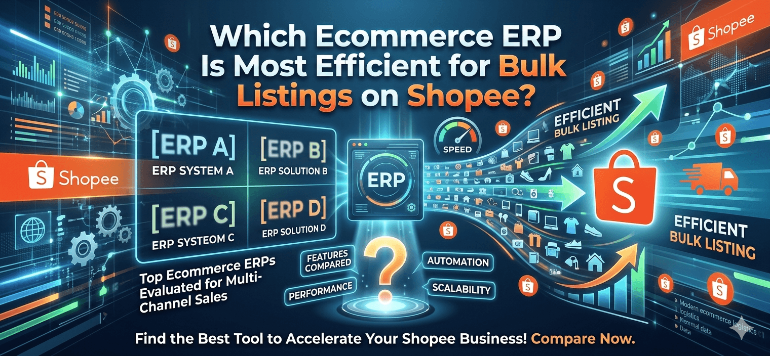 Which Ecommerce ERP Is Most Efficient for Bulk Listings on Shopee?