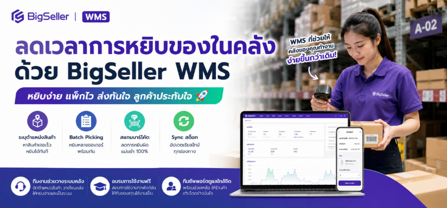 BigSeller WMS ช่วยลดเวลาหยิบสินค้าในคลังได้อย่างไร?