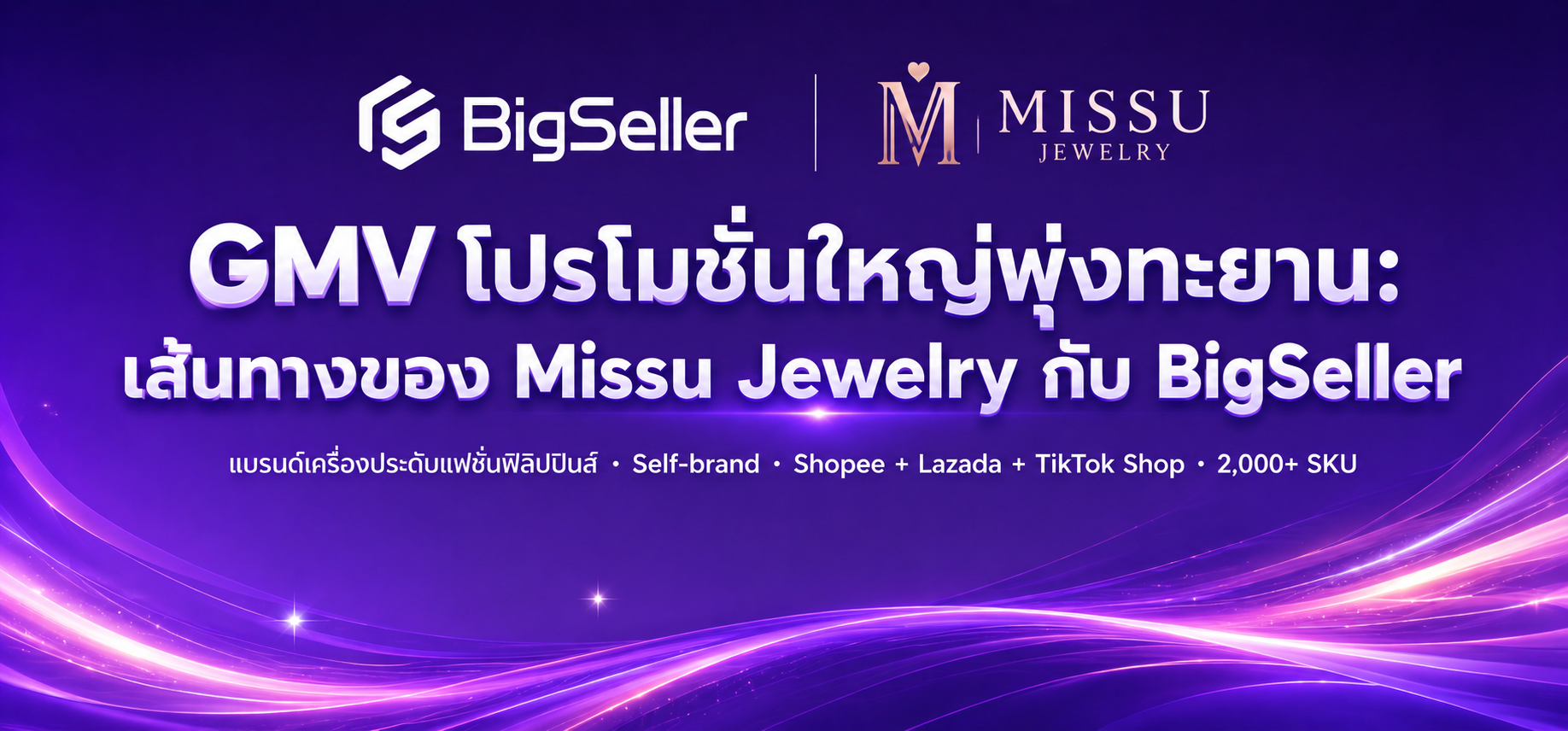 GMV โปรโมชั่นใหญ่พุ่งทะยาน: เส้นทางของ Missu Jewelry กับ BigSeller
