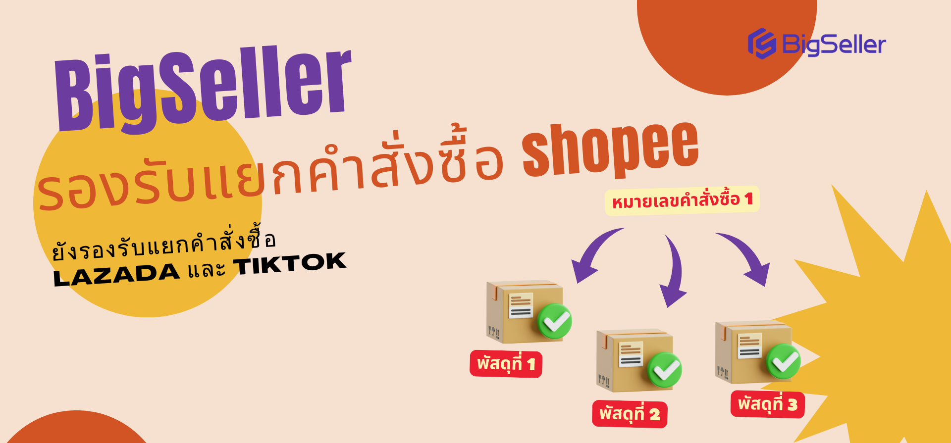 ฟีเจอร์แยกคำสั่งซื้อแบบอัตโนมัติของ Shopee (Auto-split at checkout Feature)
