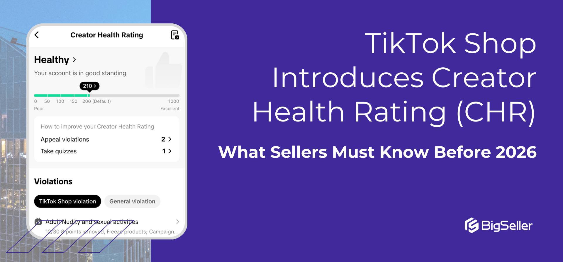 TikTok Shop Introduces Creator Health Rating (CHR): What Sellers Must Know Before 2026
