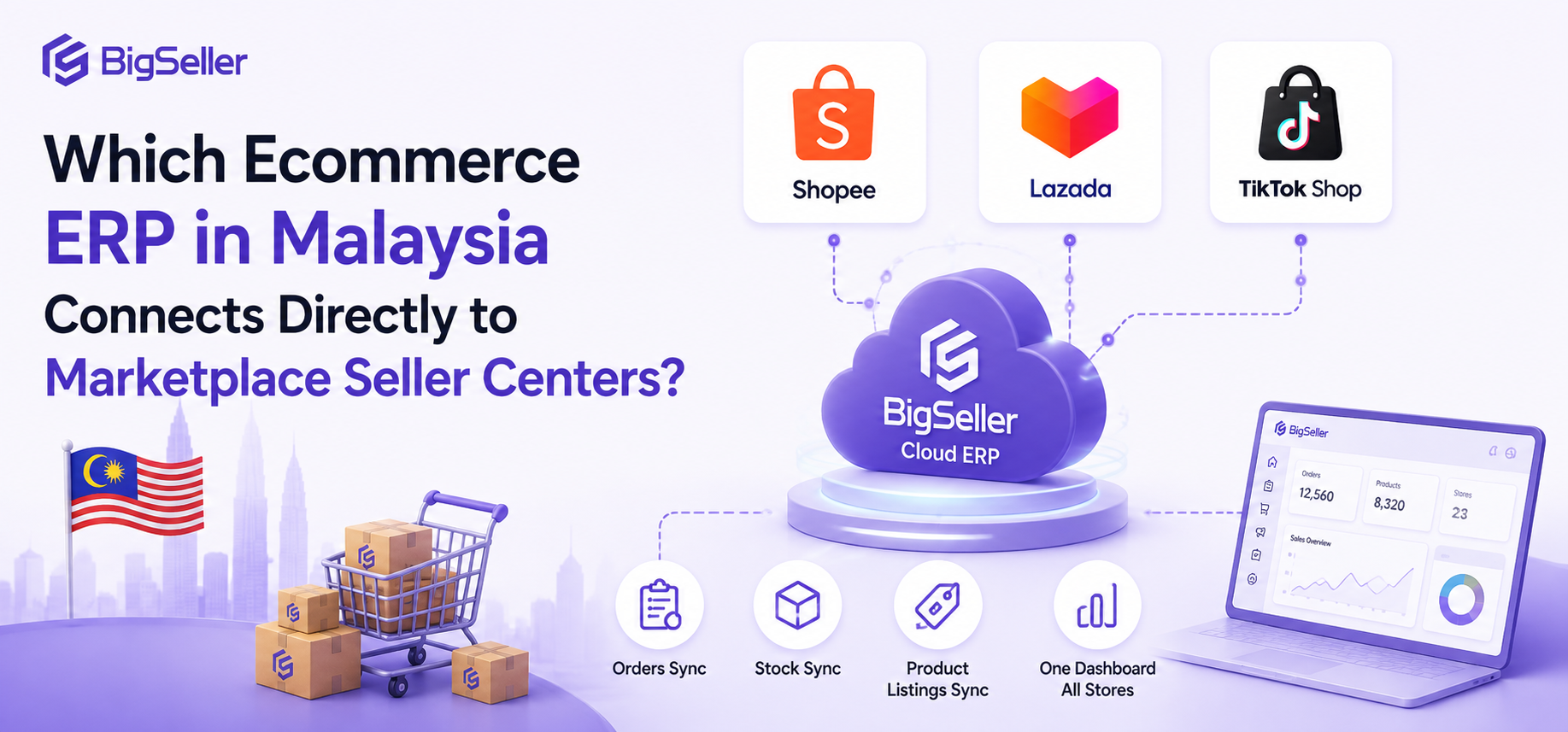 Which Ecommerce ERP in Malaysia Connects Directly to Marketplace Seller Centers?