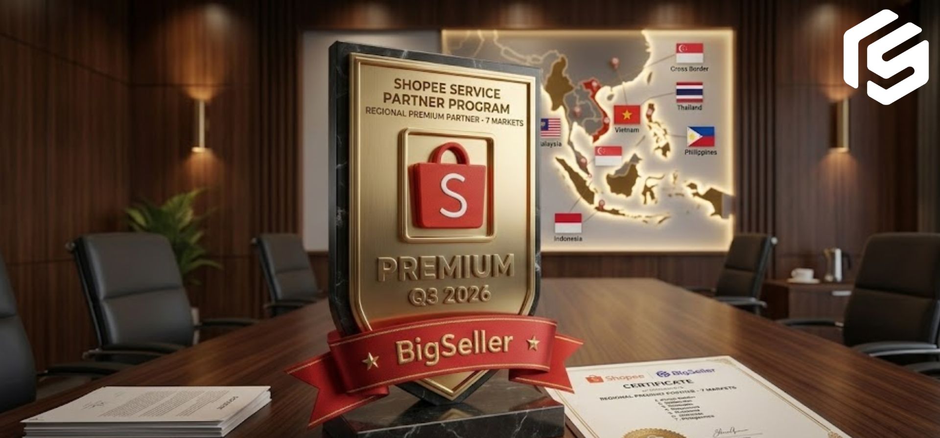 BigSeller Resmi Dianugerahi Status Shopee Premium Service Partner Q3 2026 di 7 Pasar