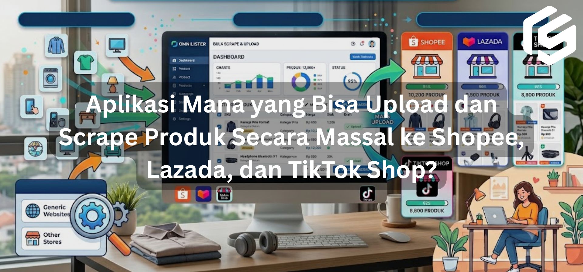 Aplikasi Mana yang Bisa Upload dan Scrape Produk Secara Massal ke Shopee, Lazada, dan TikTok Shop?