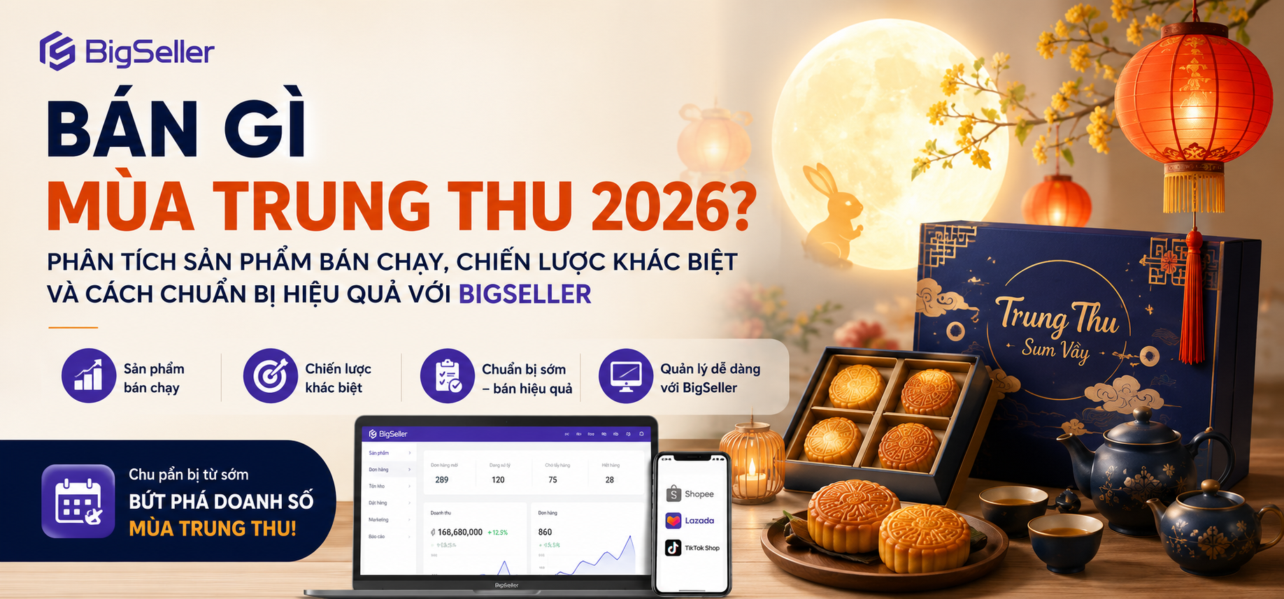Bán gì mùa Trung Thu 2026? Phân tích sản phẩm bán chạy, chiến lược khác biệt và cách chuẩn bị hiệu quả với BigSeller
