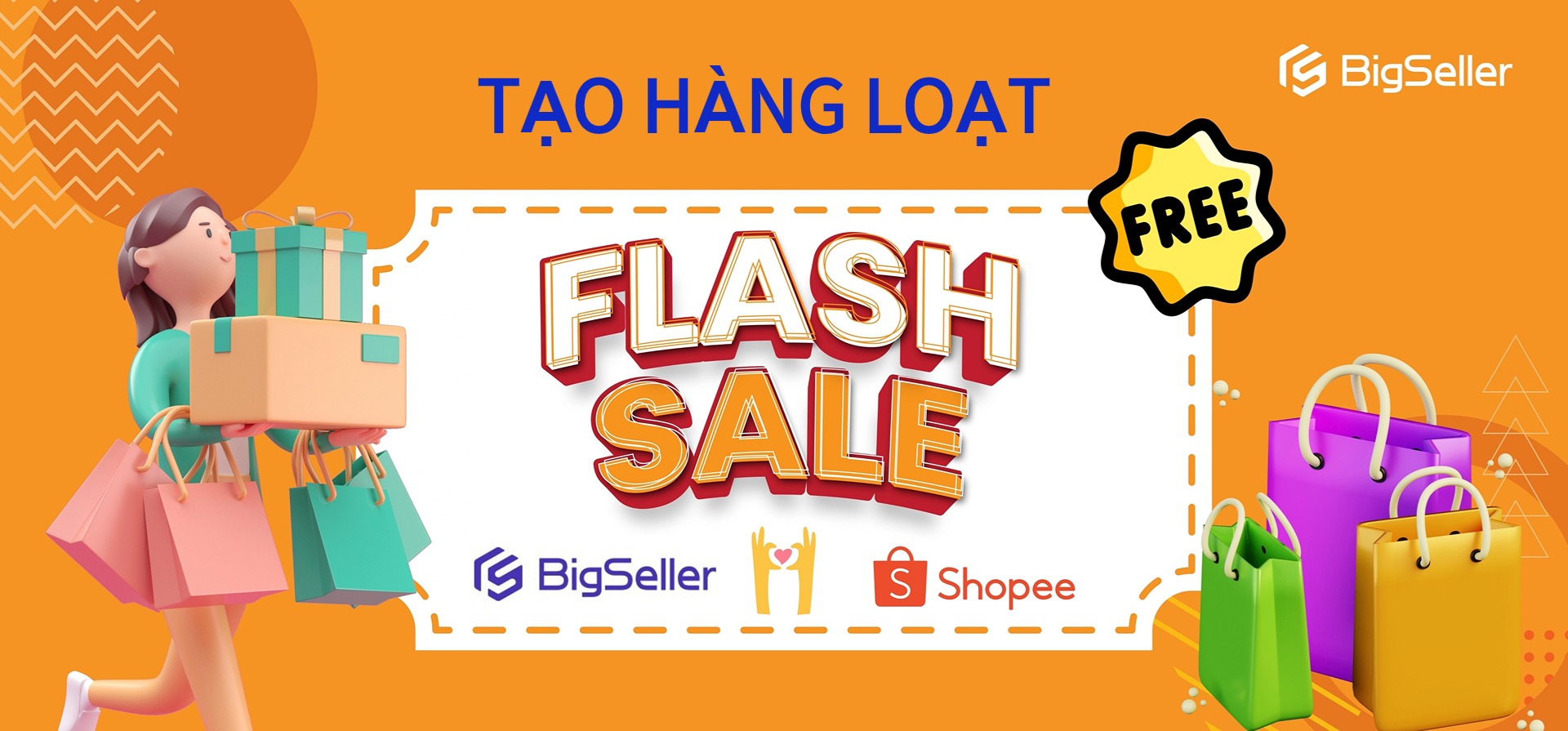 Tạo Flash Sale hàng loạt miễn phí trên Shopee