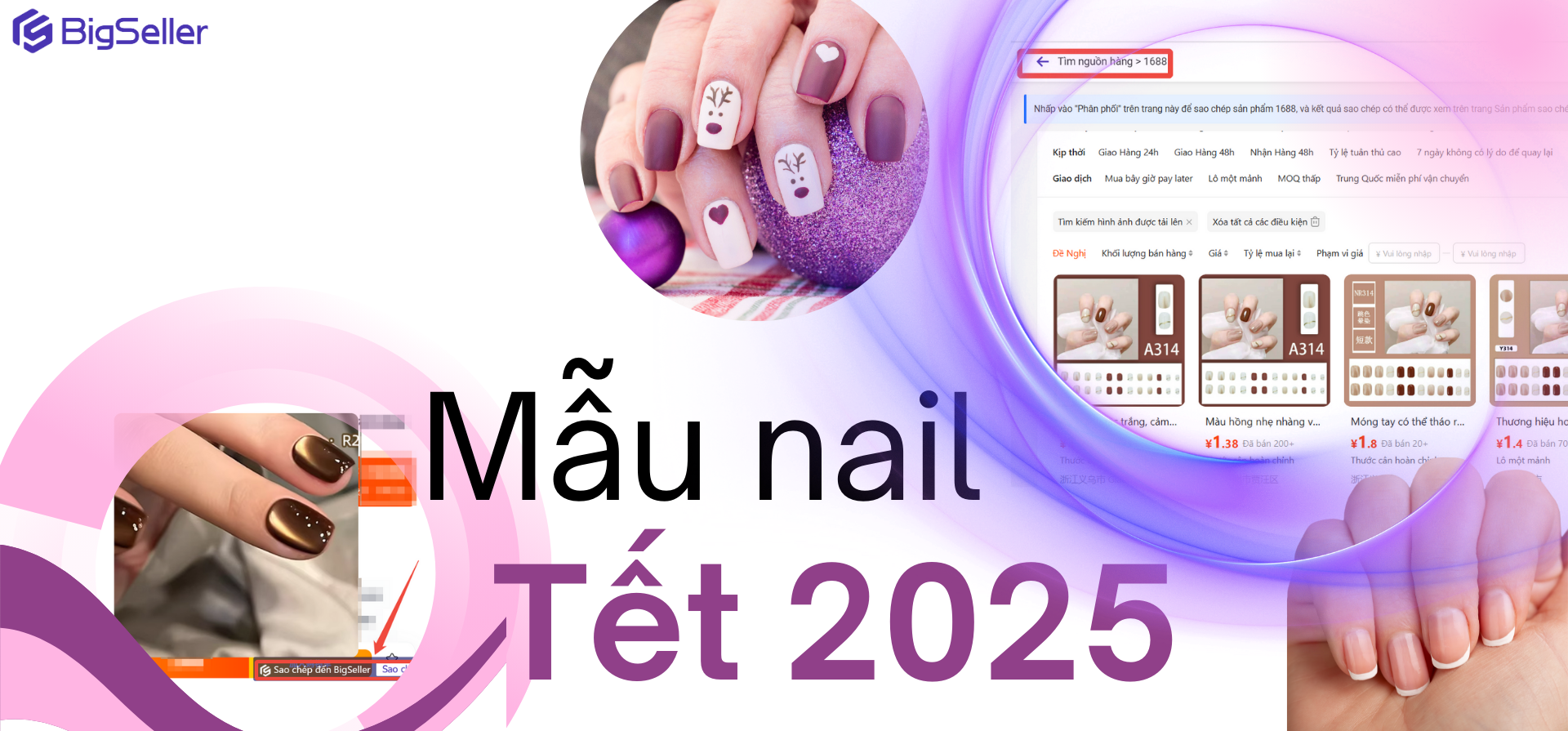 Mẫu nail Tết 2025 đẹp, chất & chill
