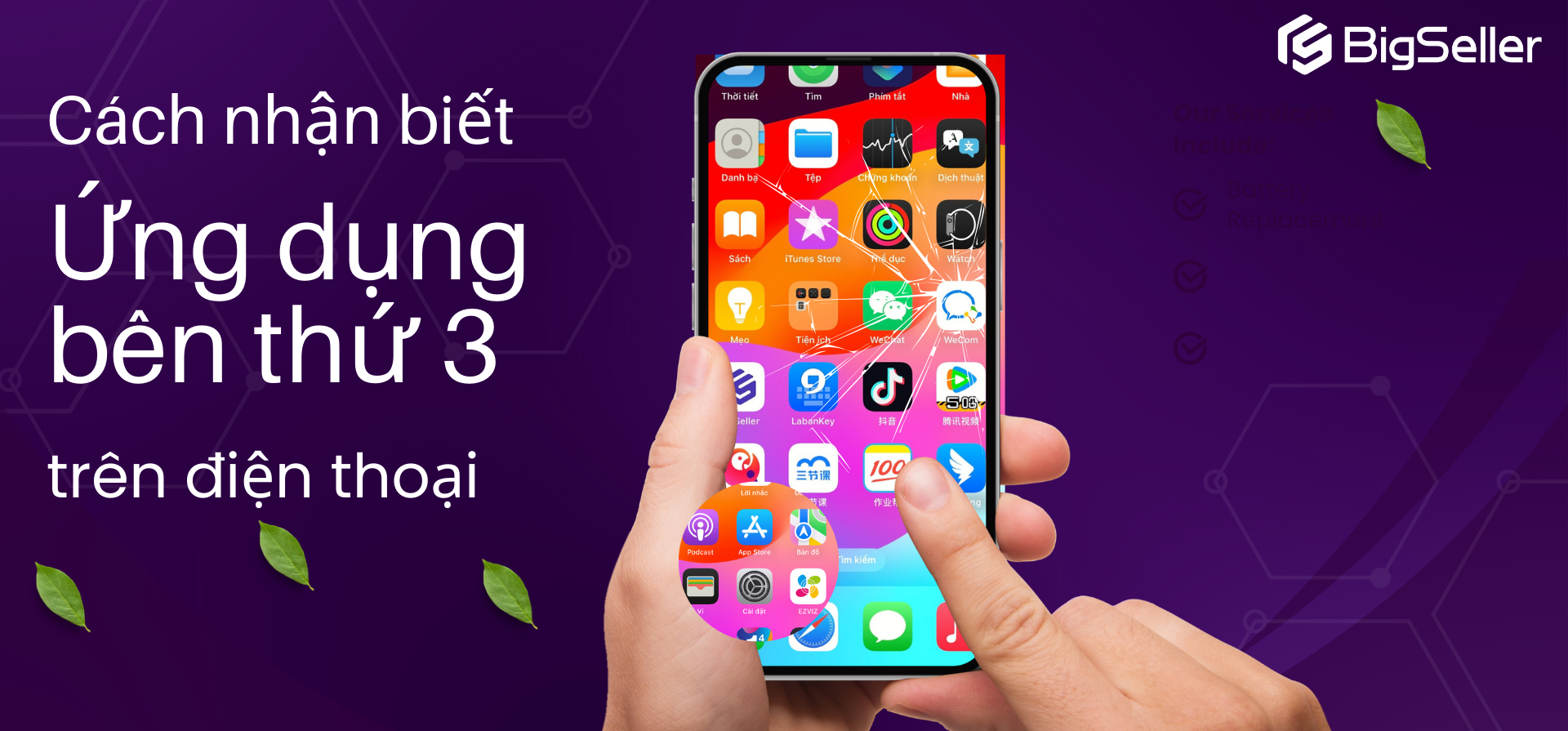 Làm thế nào để nhận biết ứng dụng bên thứ ba trên điện thoại?