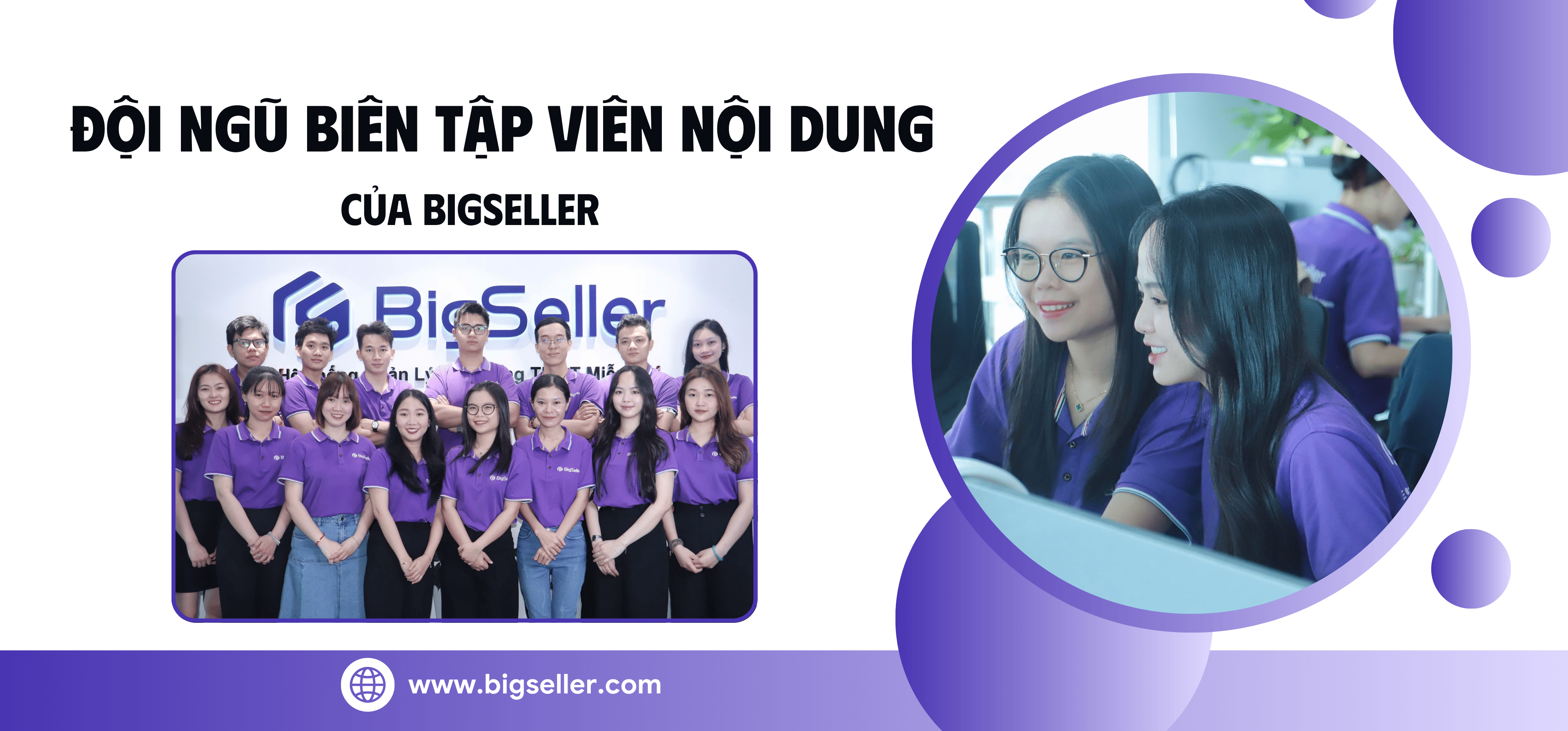 Đội ngũ biên tập viên nội dung của BigSeller