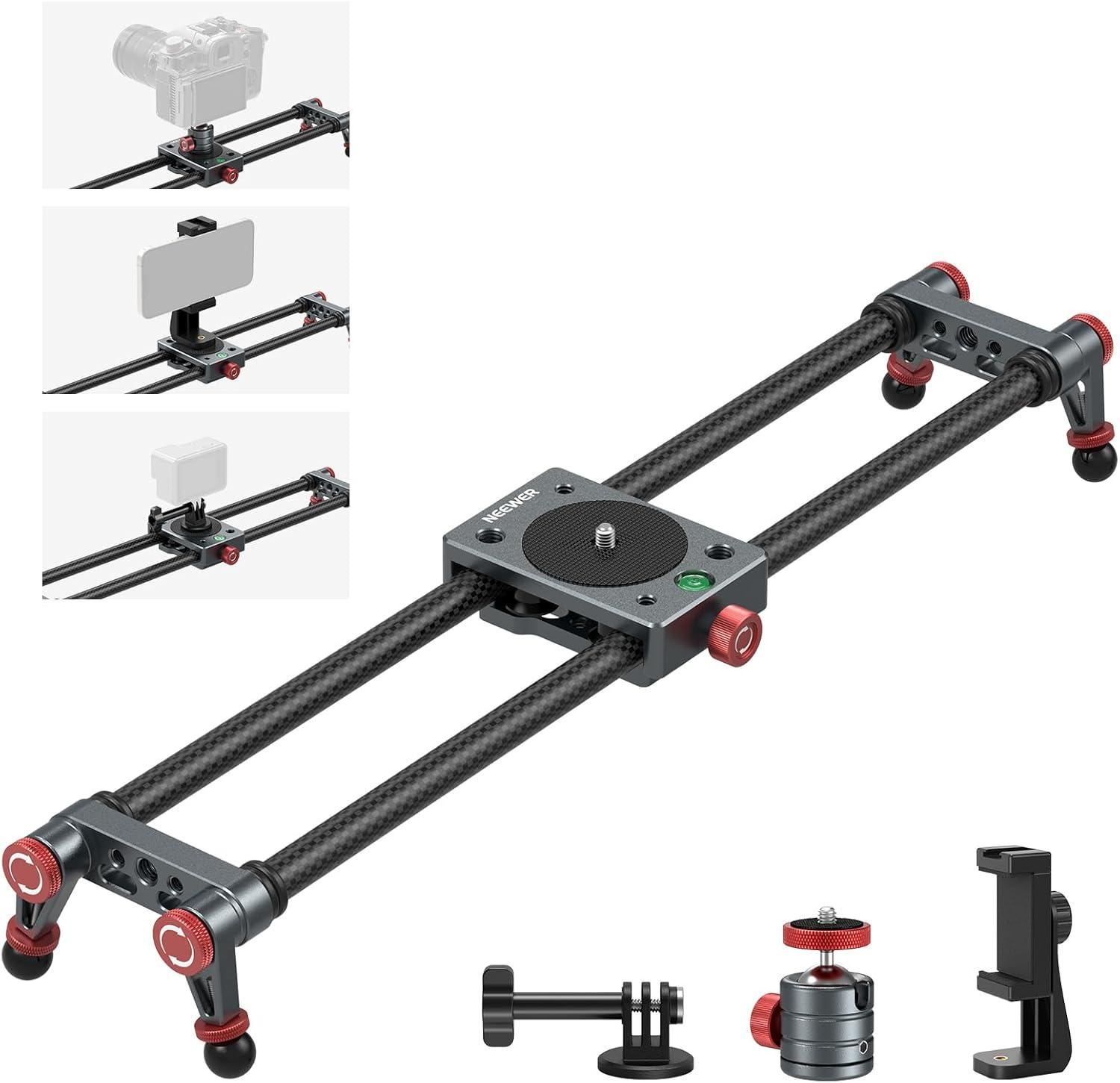 Neewer CS1M 40cm Carbon Fiber Camera Track Slider (10103308)