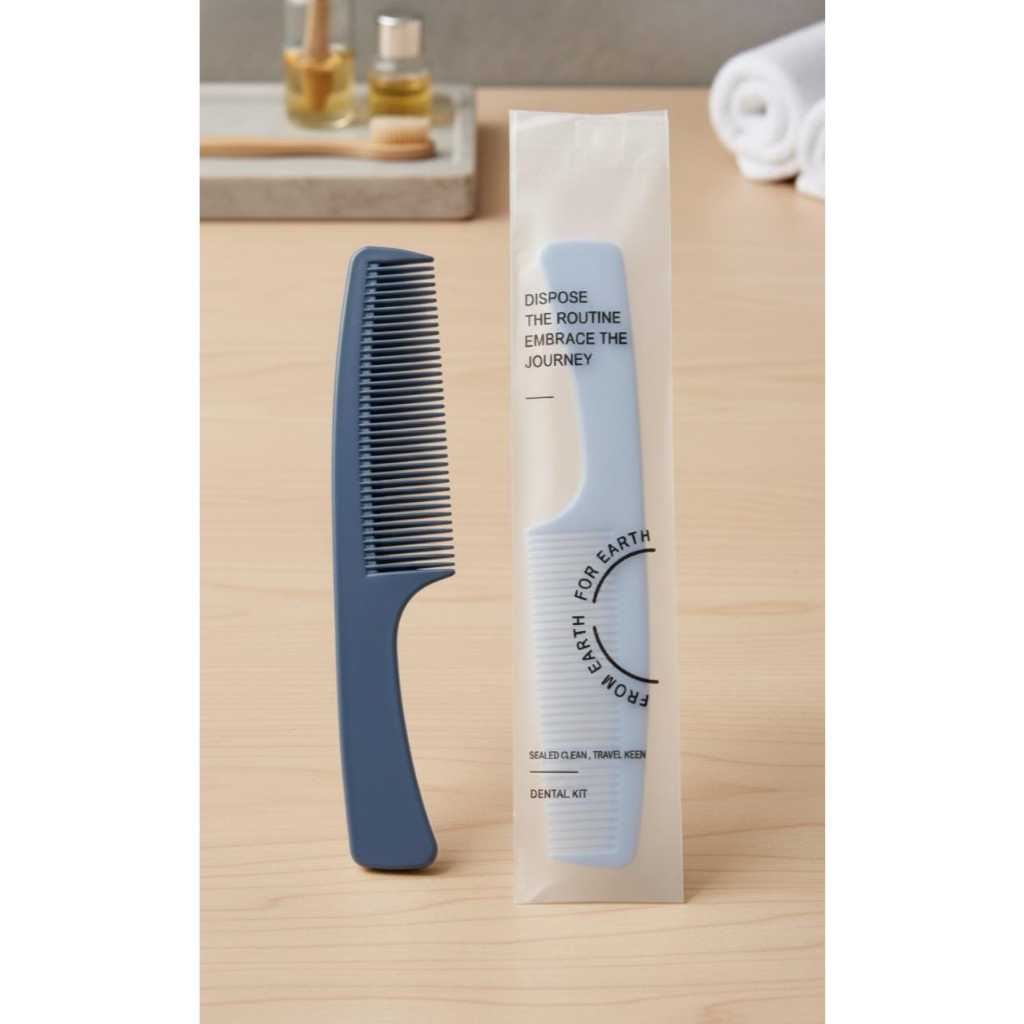 Souvenir Sisir Rambut Saku Hotel Hostel Travel Mini Wedding Pernikahan Nikah Pria Wanita Anak Remaja Hadiah Dompet Gel Perapih Penataan Rambut Pomade Barbershop 12cm 17Cm 17 CM Sealed Clean From Earth For Earth Dental Kit Putih Biru Navy Kecil Kuat