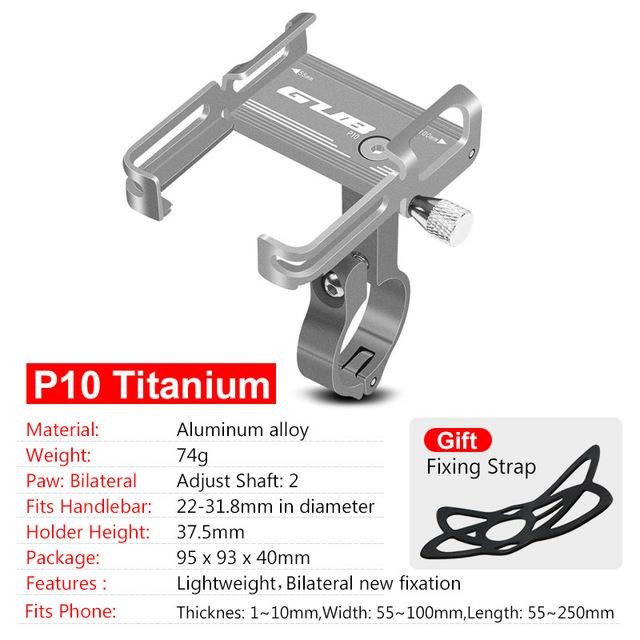 GUB P10 P30 Phone Holder HP Sepeda Motor Anti Getar Alumunium Alloy