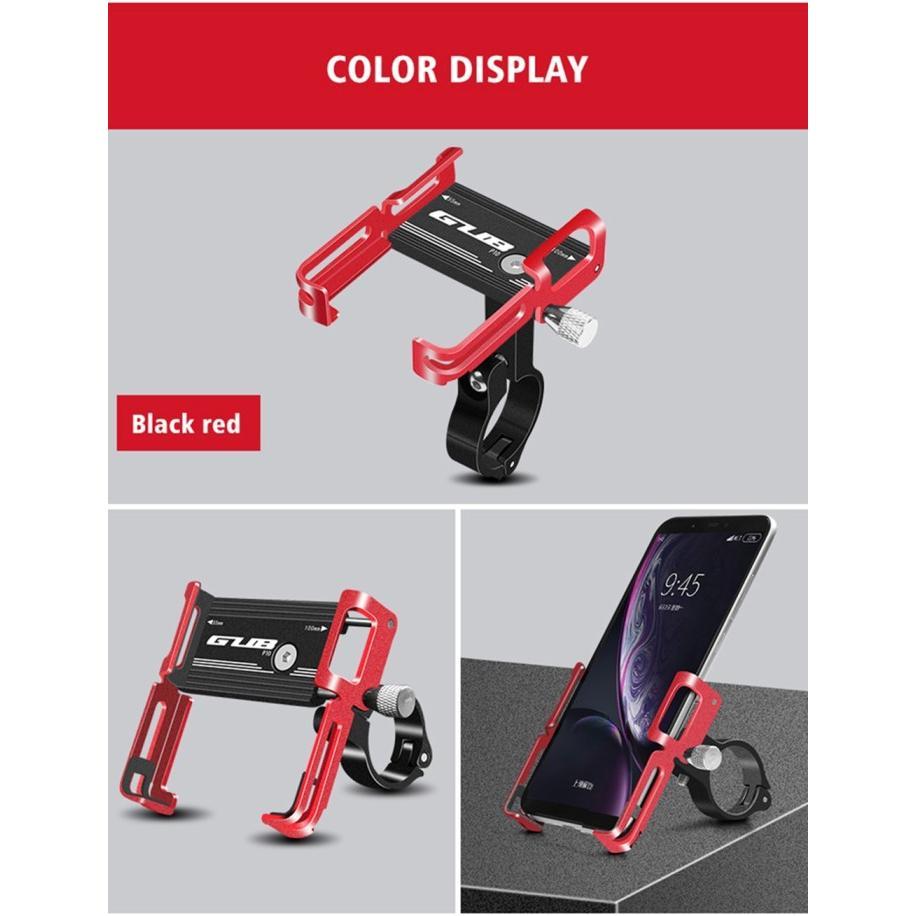 GUB P10 P30 Phone Holder HP Sepeda Motor Anti Getar Alumunium Alloy