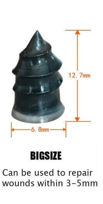 Alat Paku Sekrup Karet Tambal Ban Bocor Motor Mobil Tubeless Kapsul