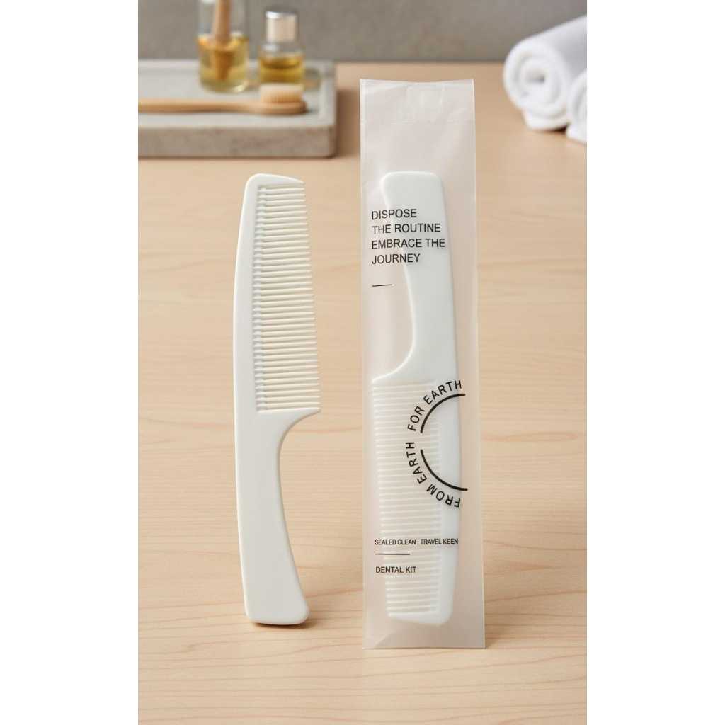 Souvenir Sisir Rambut Saku Hotel Hostel Travel Mini Wedding Pernikahan Nikah Pria Wanita Anak Remaja Hadiah Dompet Gel Perapih Penataan Rambut Pomade Barbershop 12cm 17Cm 17 CM Sealed Clean From Earth For Earth Dental Kit Putih Biru Navy Kecil Kuat