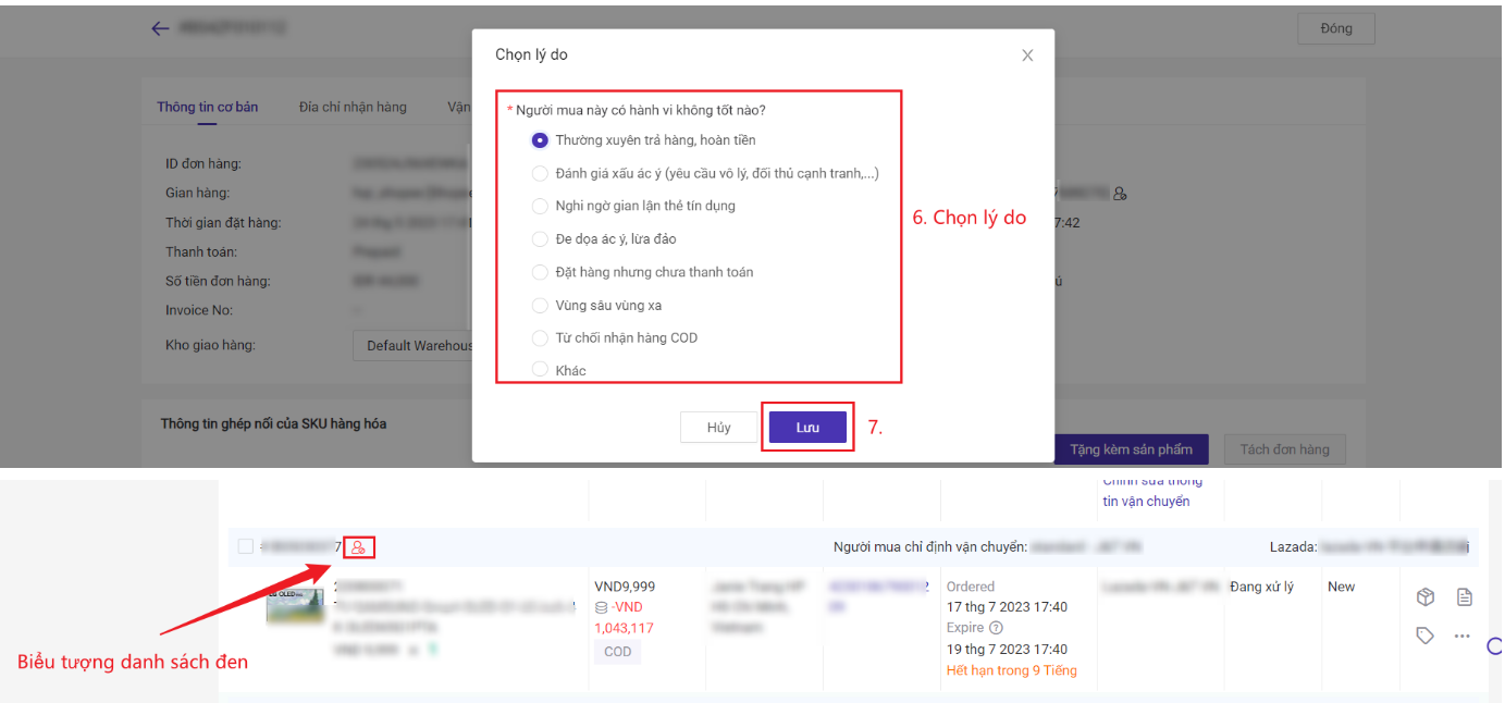 Danh sách đen người mua