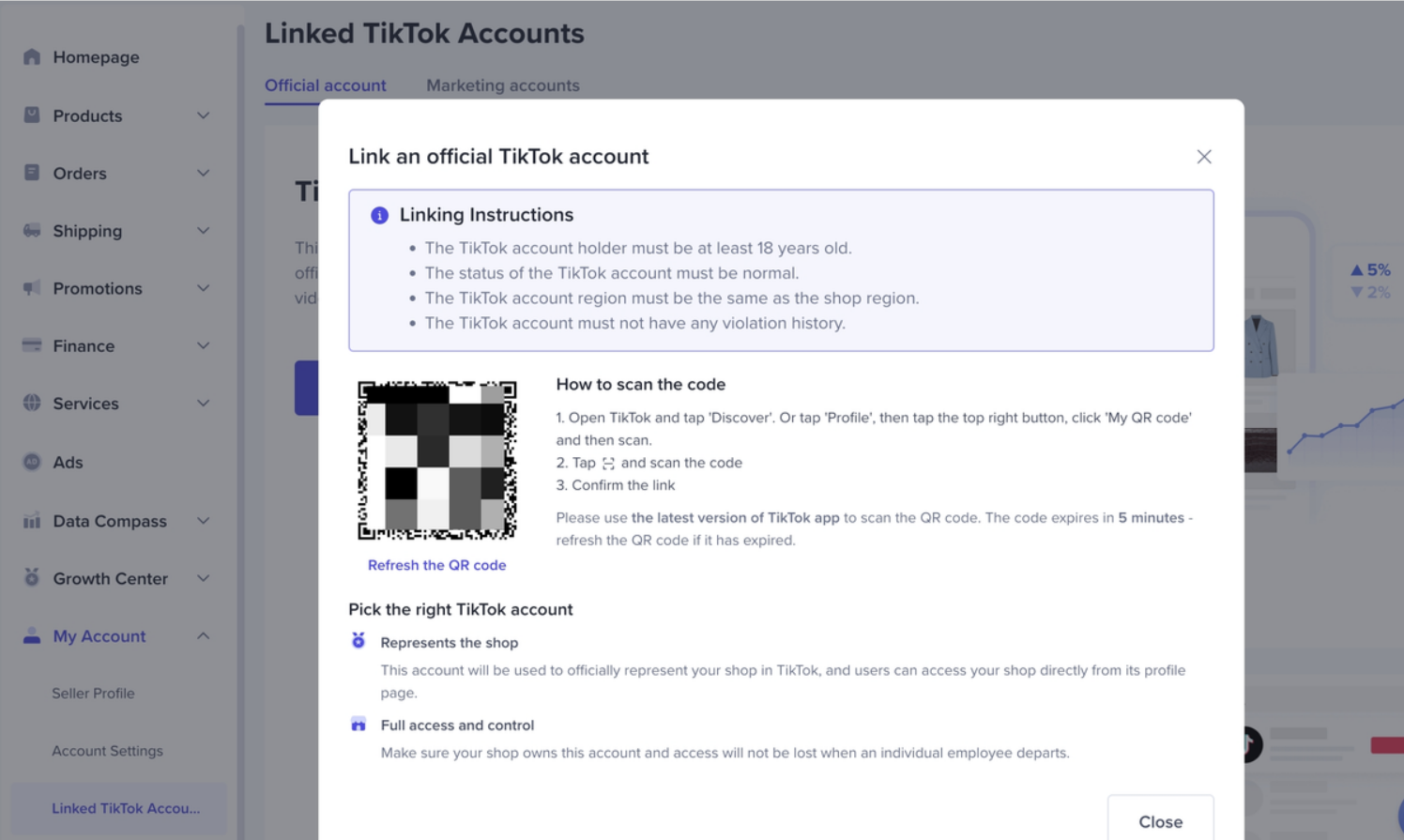 How to Link TikTok Account to TikTok Shop?