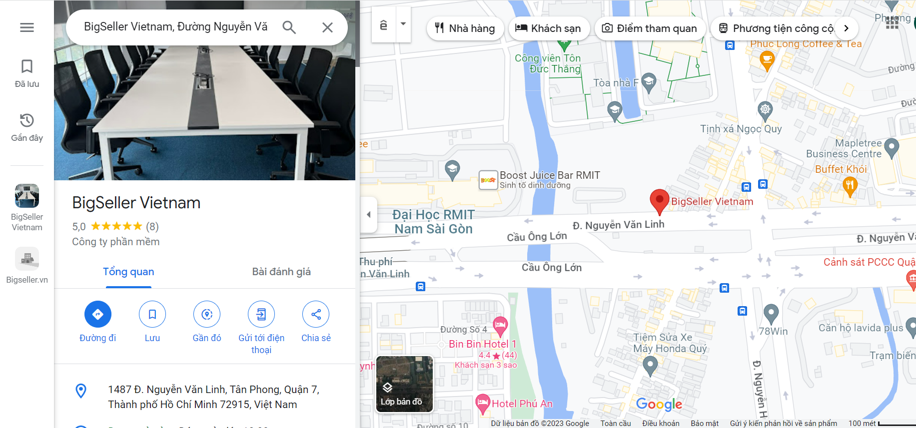 Văn phòng BigSeller tại tp Hồ Chí Minh