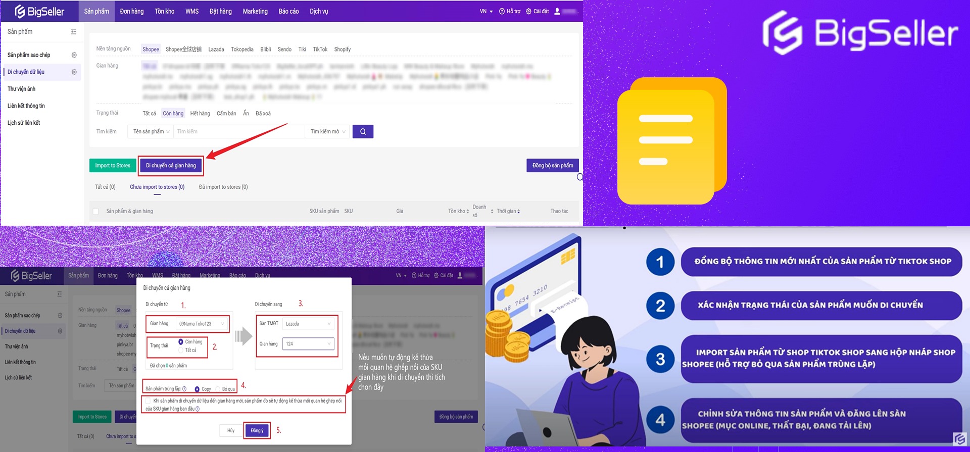 Nhân bản TikTok Shop