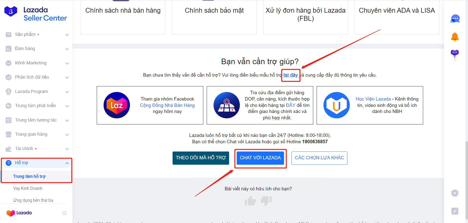 Tổng đài Lazada