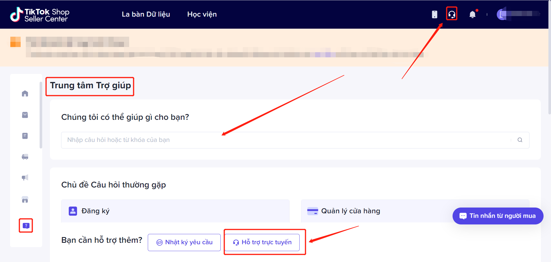 Cách liên hệ tổng đài TikTok Shop
