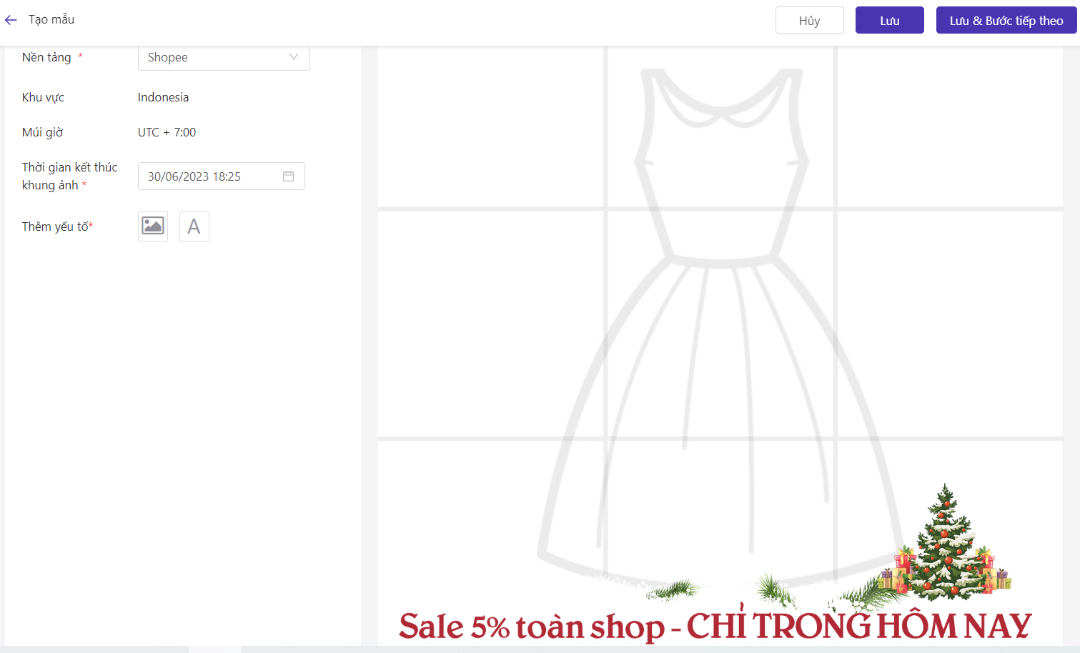 cách tạo khung ảnh tiếp thị với BigSeller