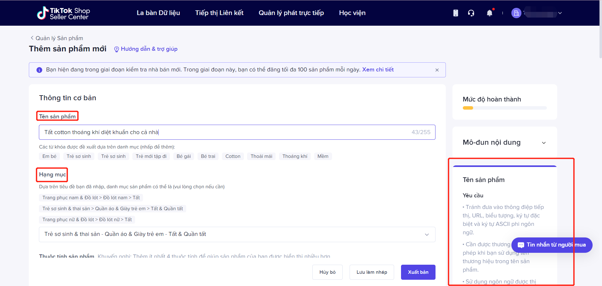 Lưu ý khi đăng sản phẩm lên TikTok Shop có tỷ lệ thành công cao