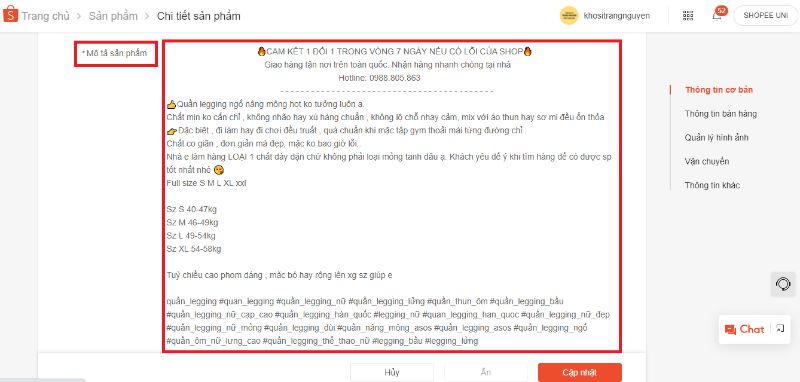 Mô tả sản phẩm