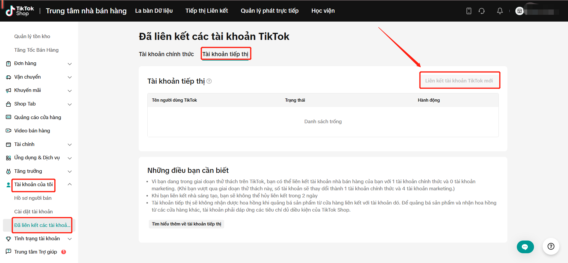 Tiếp thị liên kết TikTok (TikTok Shop Affiliate)
