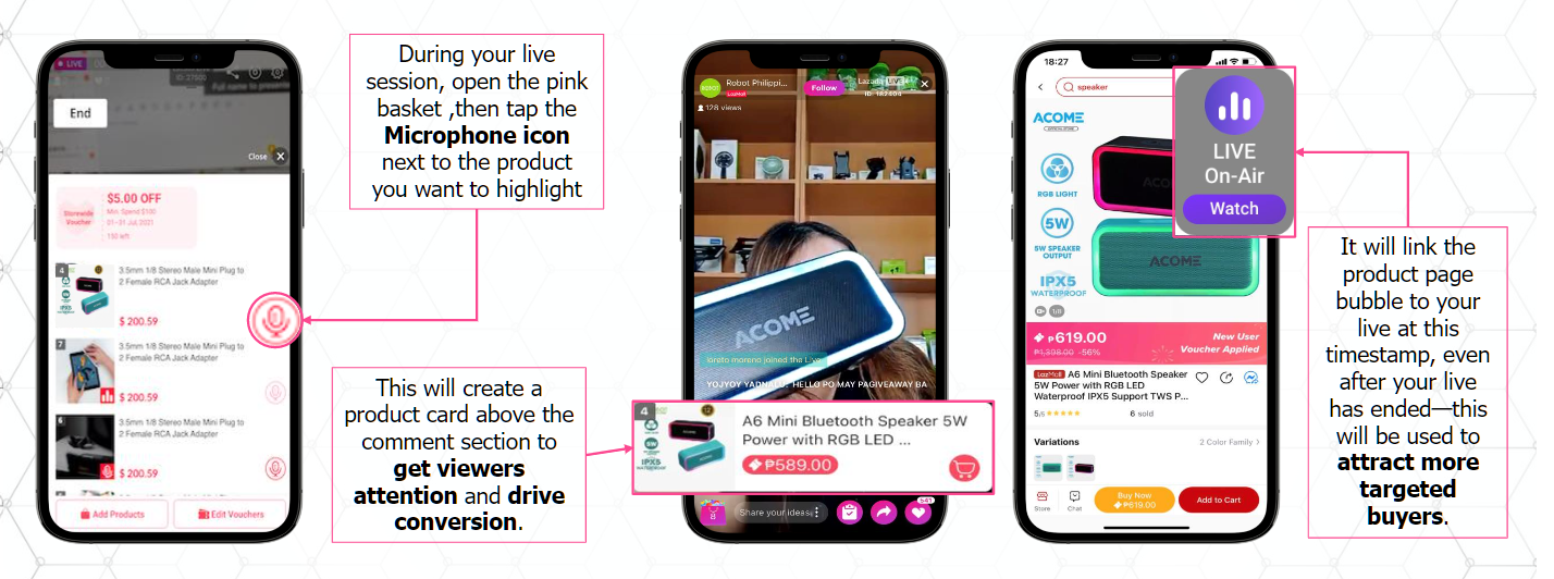 LazLive’s Engagement Features