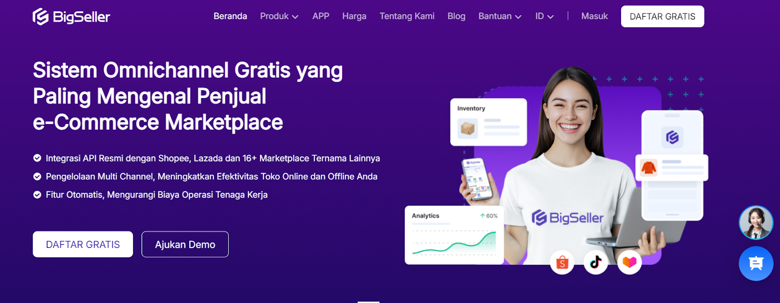 omnichannel gratis BigSeller