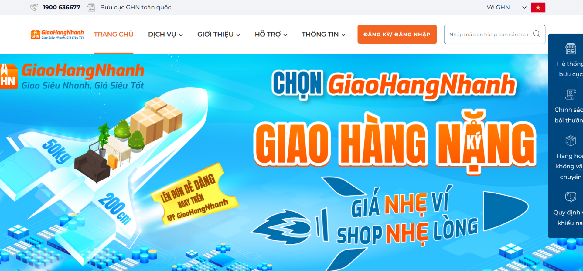 Giao Hàng Nhanh so sánh vận chuyển