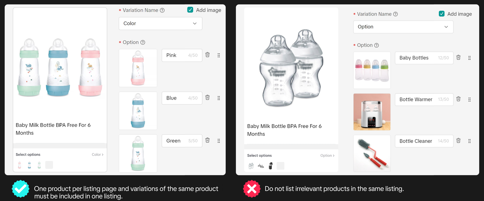 Example of Misleading Content in TikTok Shop
