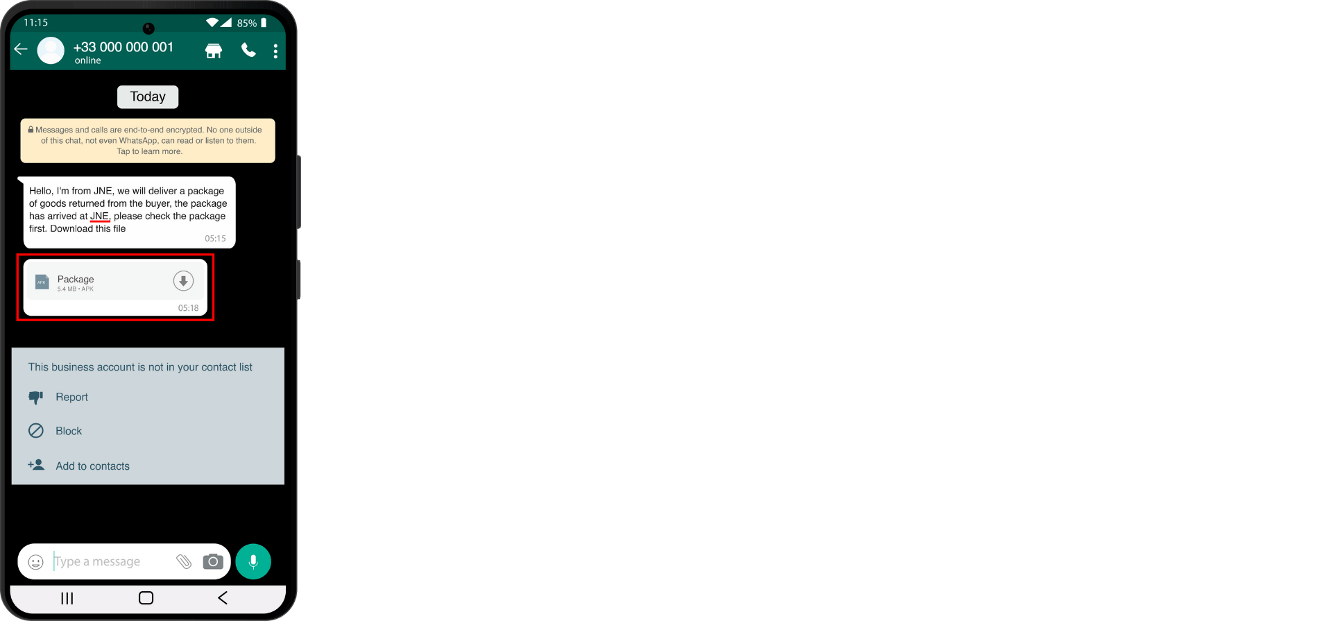 Fake Logistics Provider