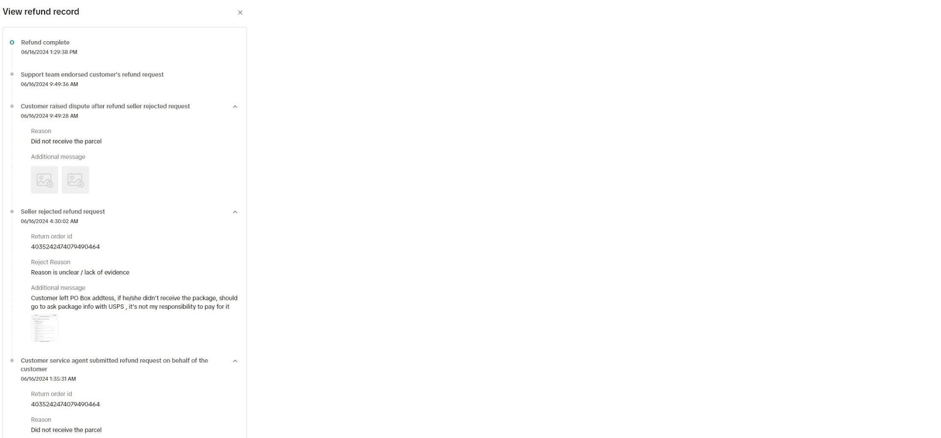 Fake Refund Requests