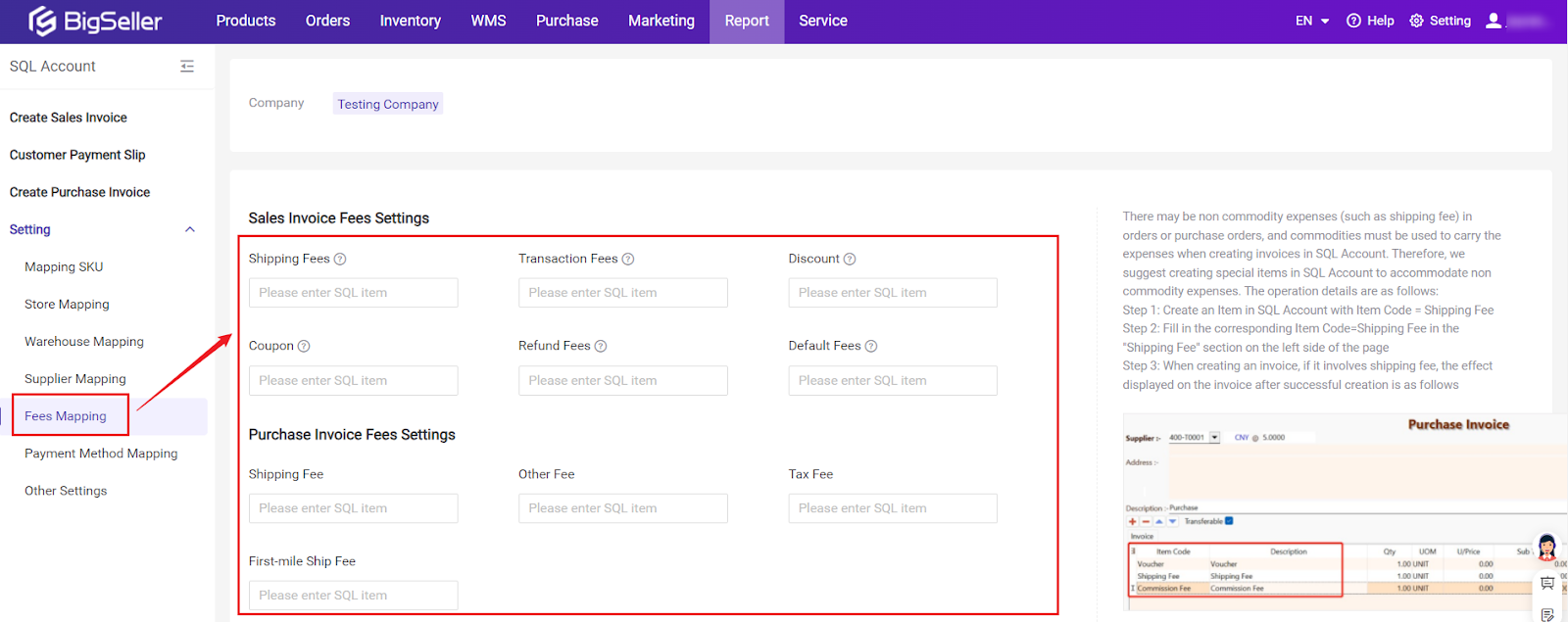 BigSeller x SQL Account