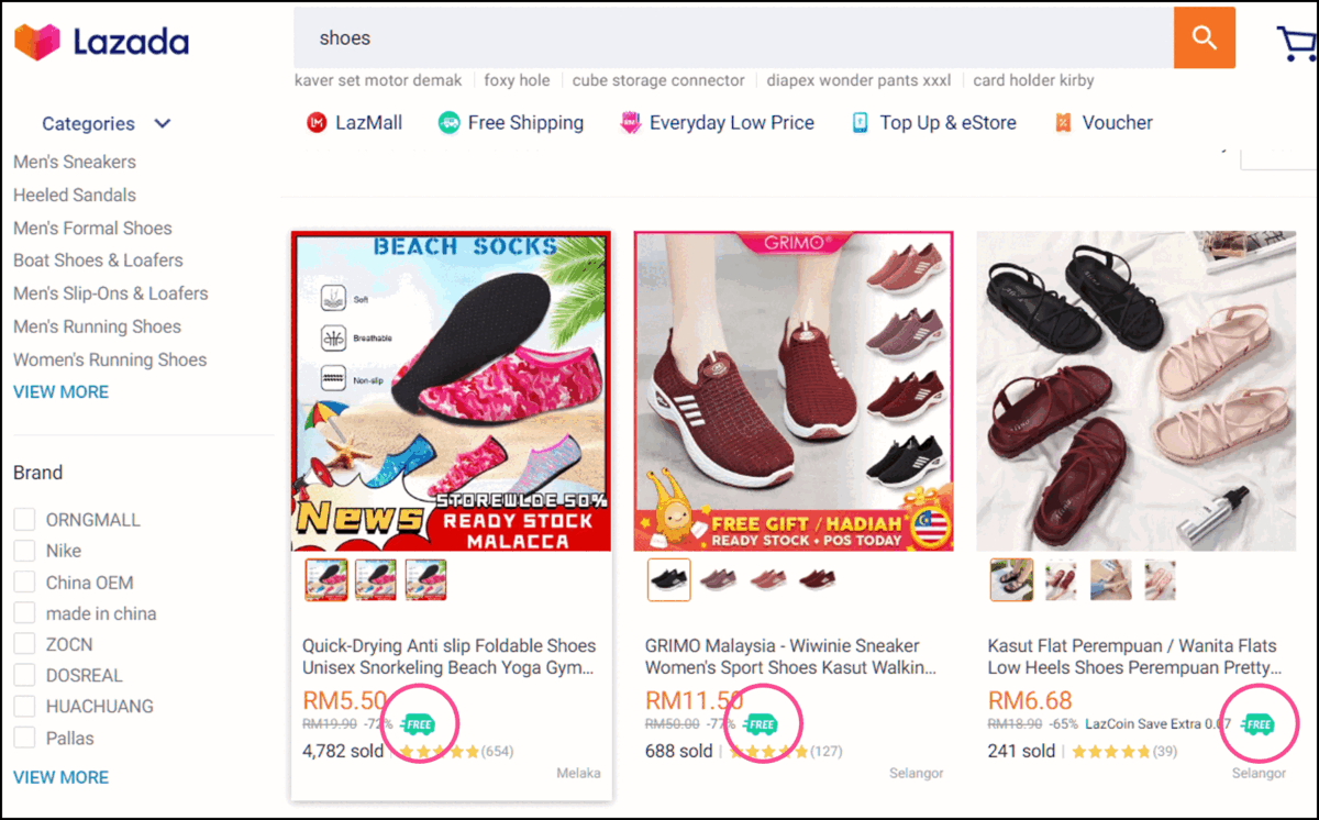 lazada free shipping voucher