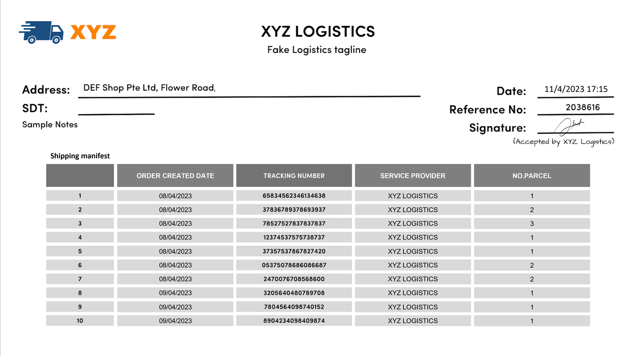 tiktok shop manifest
