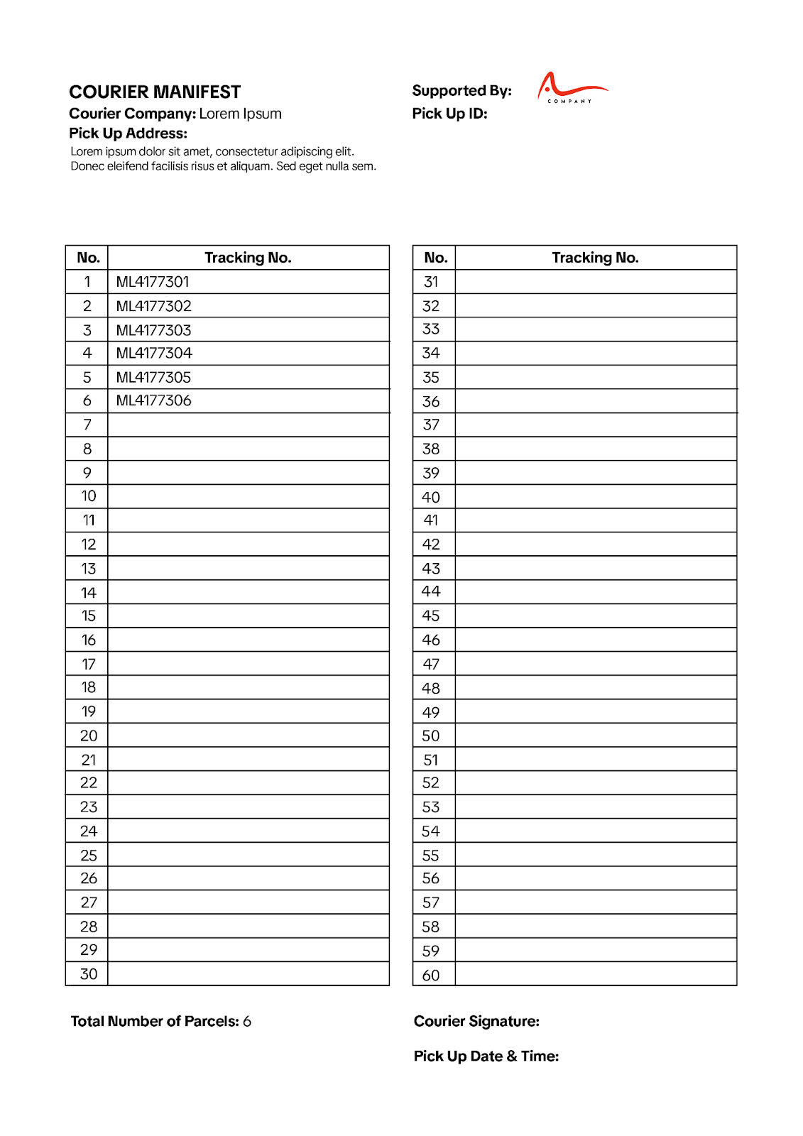 tiktok shop drop off manifest