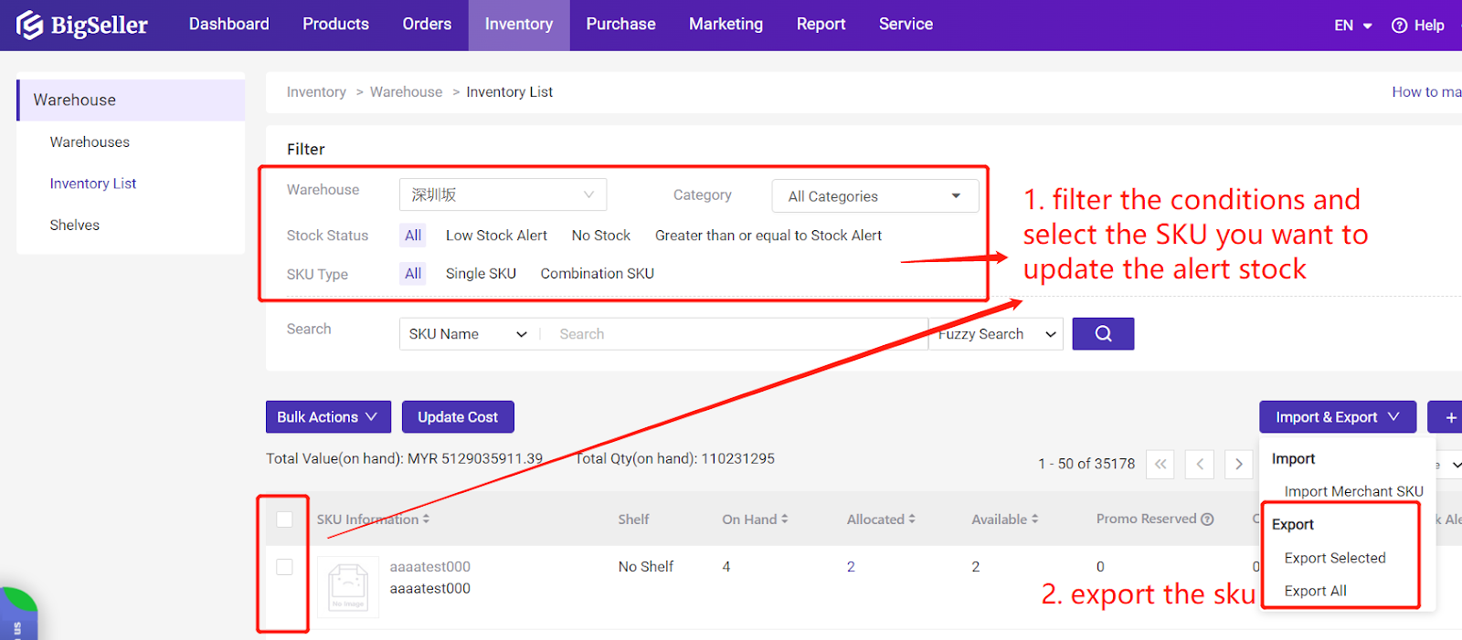 Automate Stock Level Monitoring