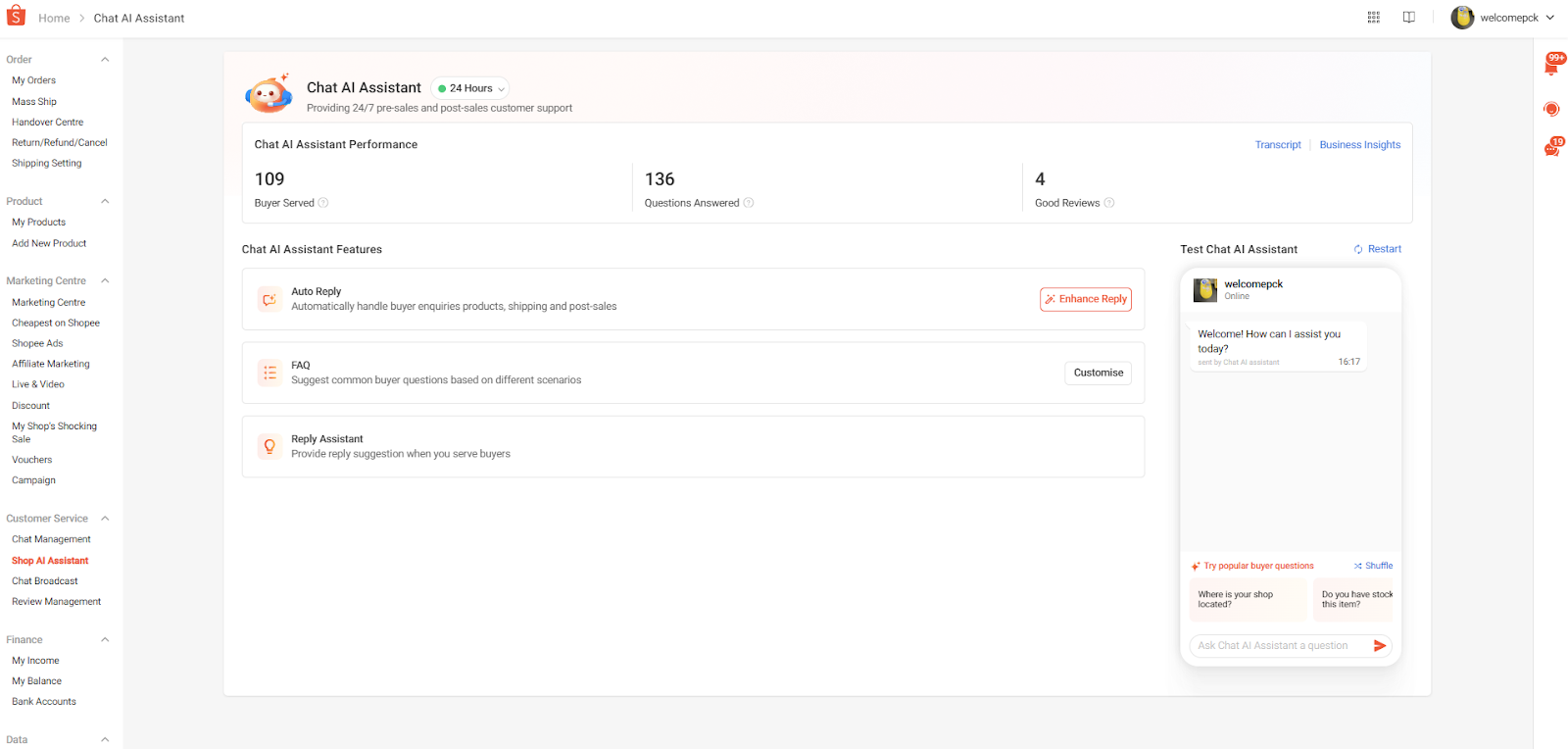 Shopee Seller Chat AI Assistant2