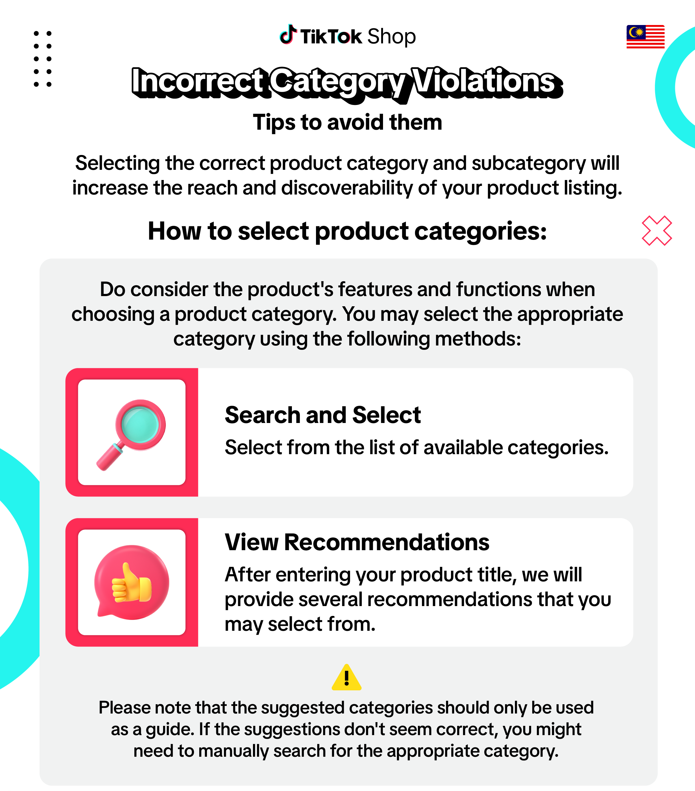 tiktok shop product category