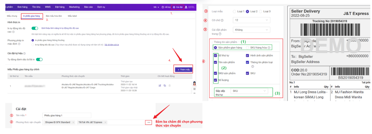 Cách thiết kế mẫu phiếu giao hàng chuẩn đẹp đầy đủ thông tin