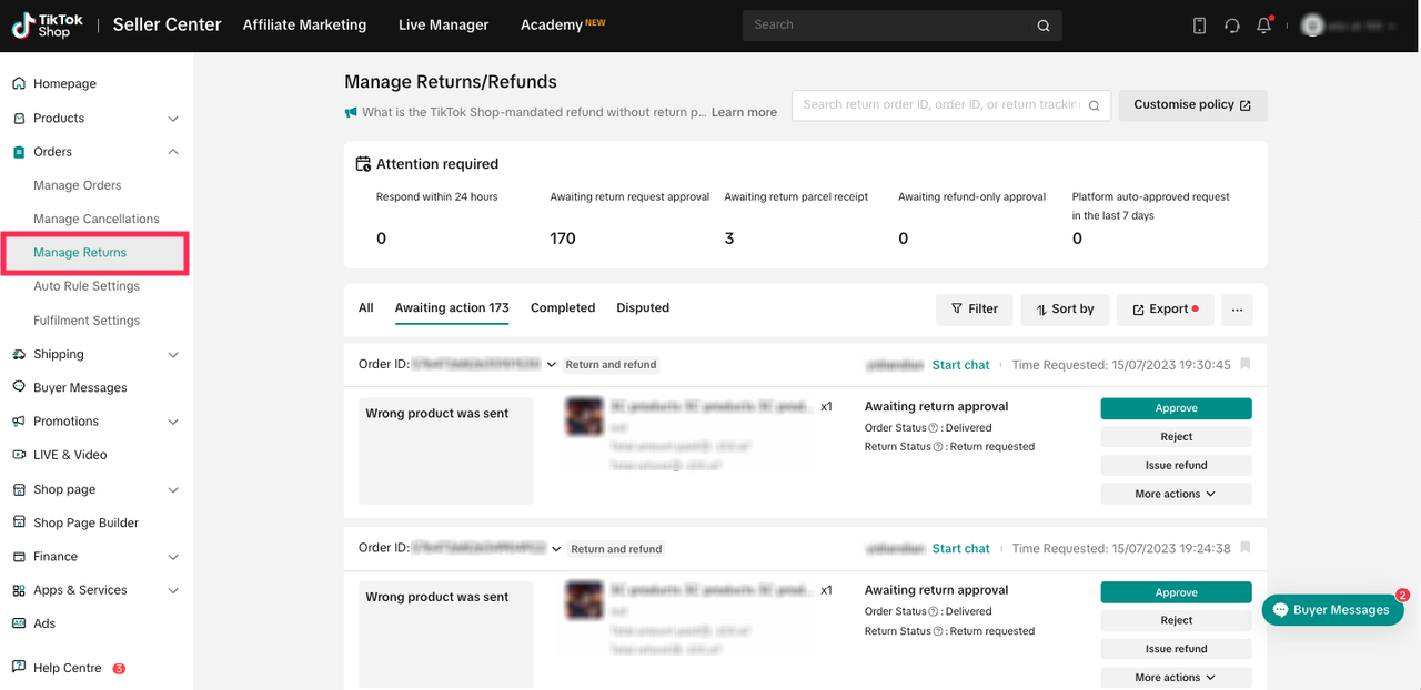 tiktok shop after-sales dispute escalation