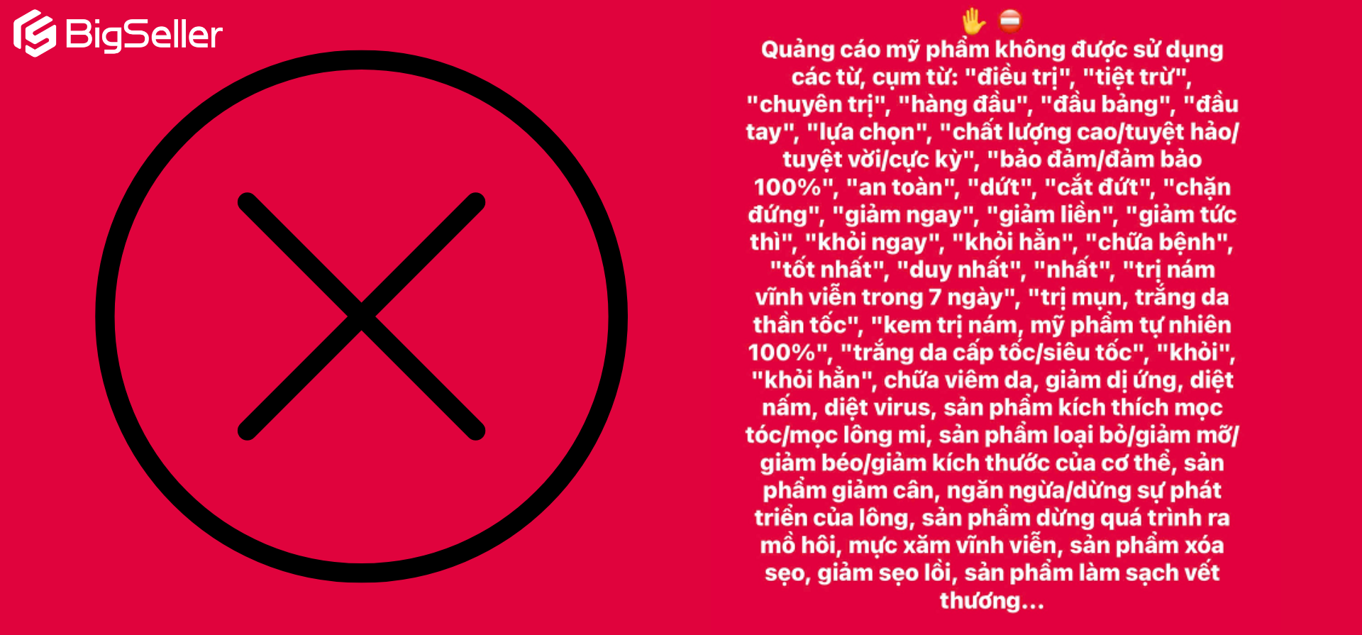 Từ ngữ bị cấm khi quảng cáo