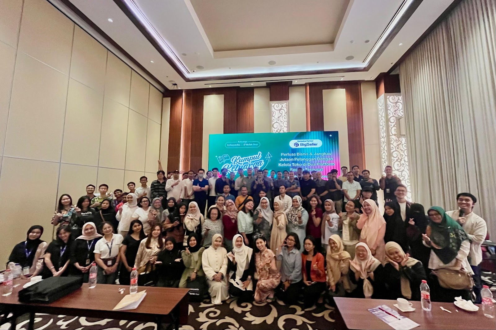 kumpul keluarga Tokopedia & TikTok Shop x BigSeller Indonesia di Tangerang